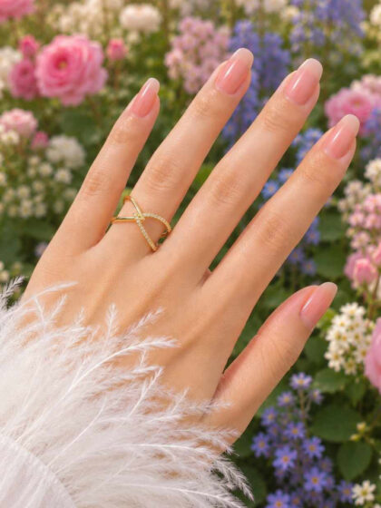 Golden Infinity Spark Ring