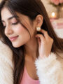 Pearl Square Stud Earrings