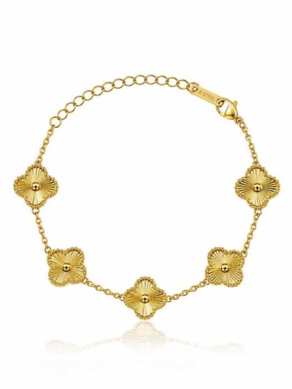 Golden clover Bloom Bracelet