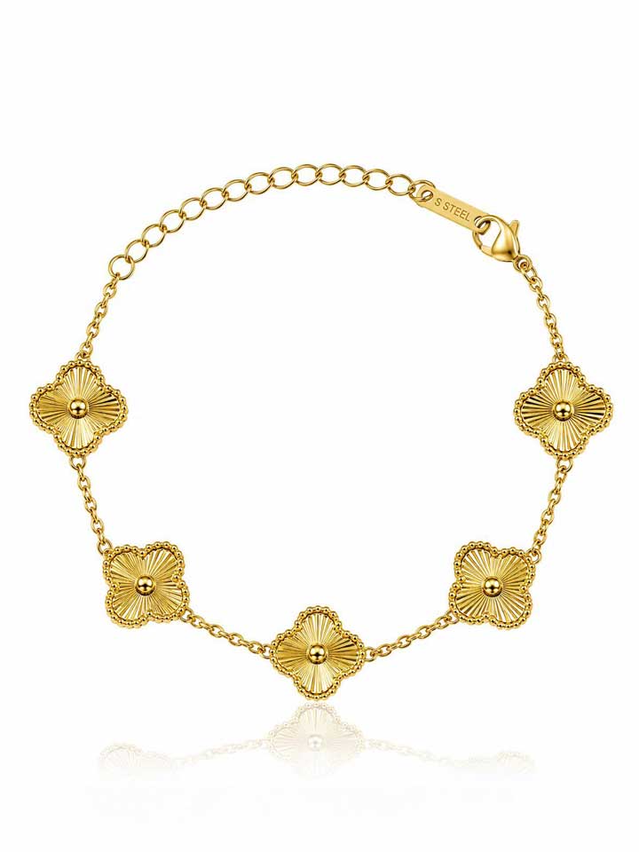 Golden clover Bloom Bracelet
