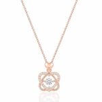 Roselle Heart Orbit pendant chain