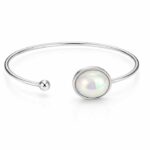 Pearl Glow Open Cuff Bracelet
