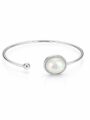 Pearl Glow Open Cuff Bracelet