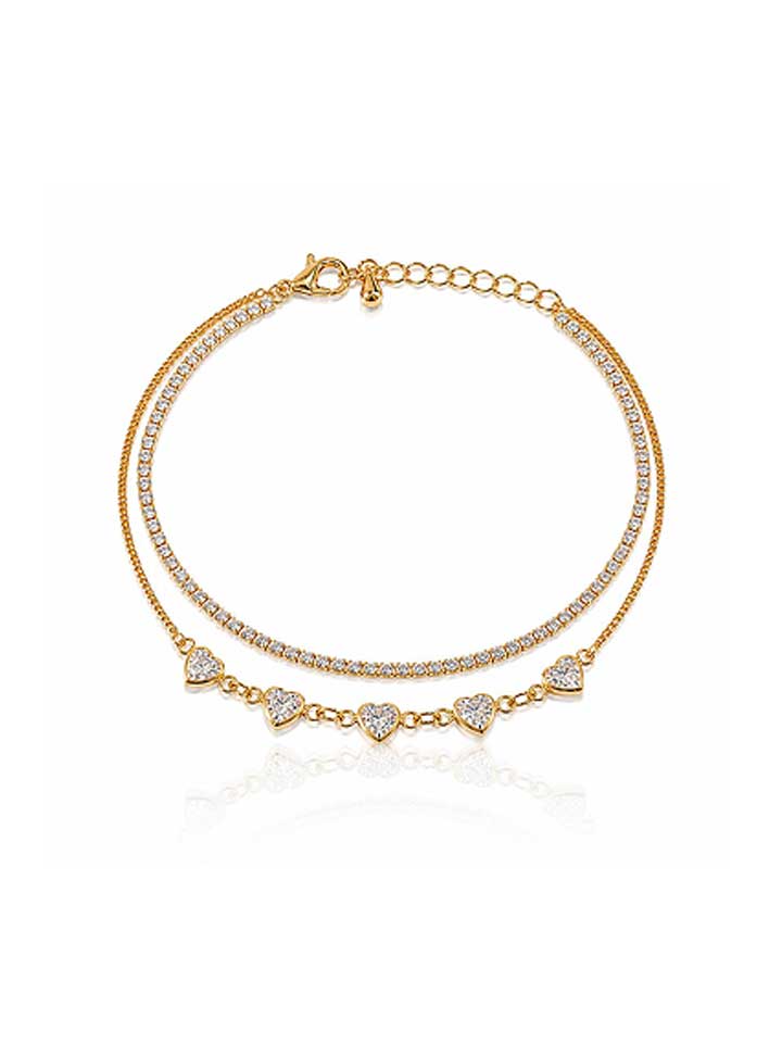 Pearl Heart Symphony Bracelet