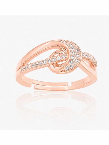 Prima Crystal Knot Ring