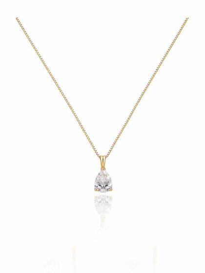 Radiant Dewdrop Pendant Necklace
