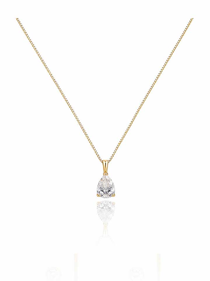 Radiant Dewdrop Pendant Necklace