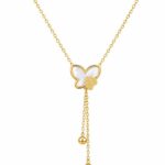 Regal Butterfly Drop Necklace