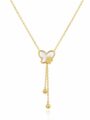 Regal Butterfly Drop Necklace