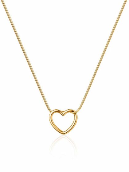 Timeless Open Heart Pendant Chain