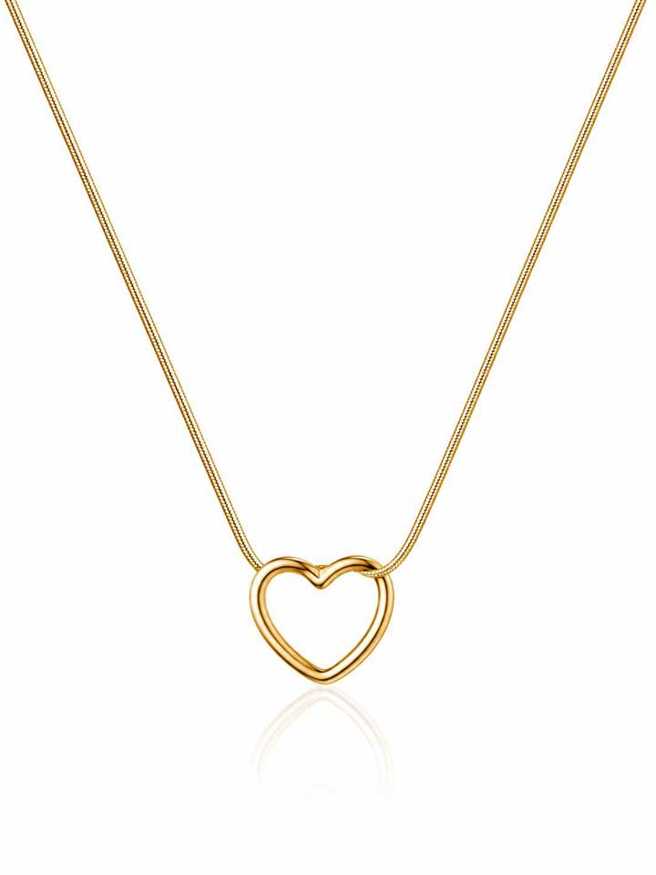 Timeless Open Heart Pendant Chain