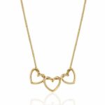 Triple Heart Statement Necklace