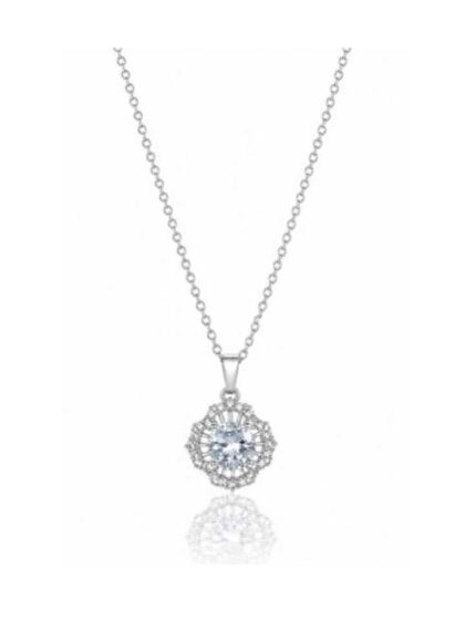 Serene Floral Pendant Necklace
