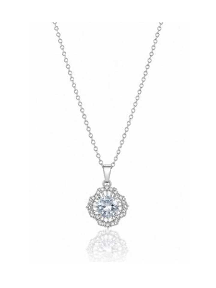 Serene Floral Pendant Necklace